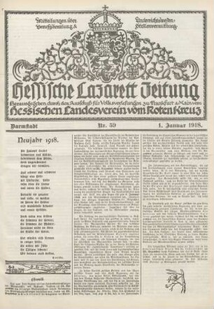 1918: Hessische Lazarett-Zeitung