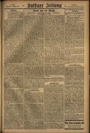 Zweite Ausgabe vom Sonntag, den 06. Dezember 1925.