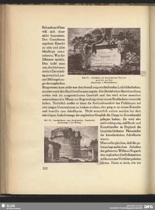 Adresskarte des Kupferstechers Hancock