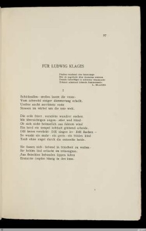I Schicksallos, seellos lastet die veste