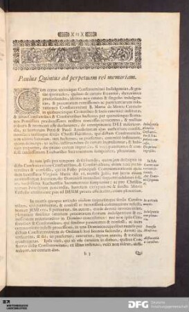Paulus Quintus ad perpetuam rei memoriam