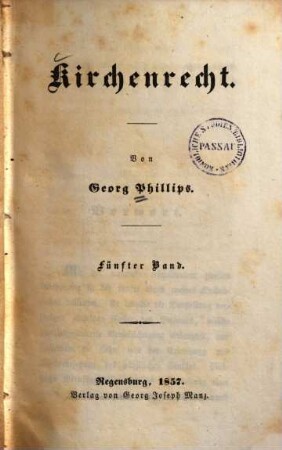 Kirchenrecht, 5