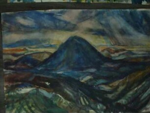 Blick von der Lausche zum böhmischen Mittelgebirge
