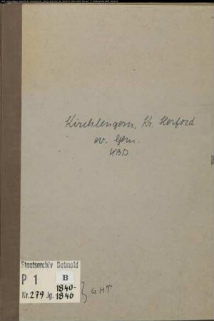 Kirchenbuchduplikat der evangelischen Gemeinde Kirchlengern, Kreis Herford (GHT 1840-1846). (Gemeinde: Evangelische Gemeinde Kirchlengern)