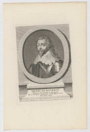 Bildnis des Henry de Bourbon de Condé