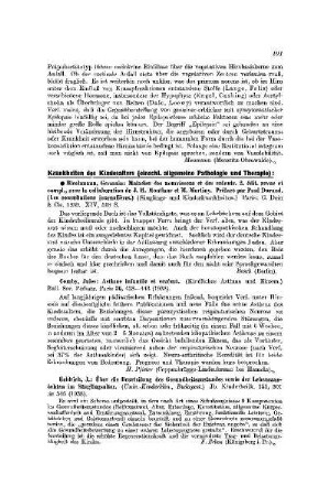 Krankheiten des Kindesalters : (einschl. allgemeine Pathologie und Therapie)