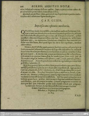 Cap. CCXIV. Impensarum restitutio mediocris