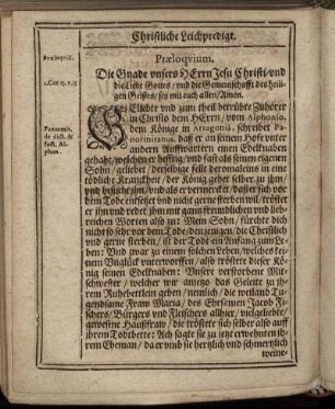 Præloqvium; Textus; Exordium; Tractatio; Personalia.