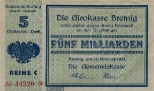 Notgeld - 5 Md. Mark