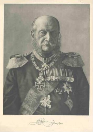 Kaiser Wilhelm I., König von Preußen, in Uniform mit Orden pour le mérite, Brustbild