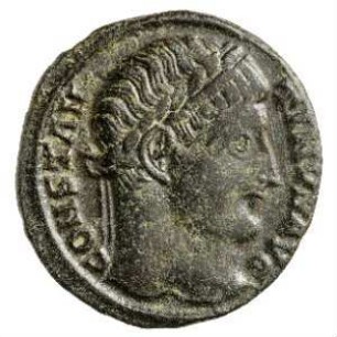 Münze, Follis, Aes 3, 326 - 327 n. Chr.