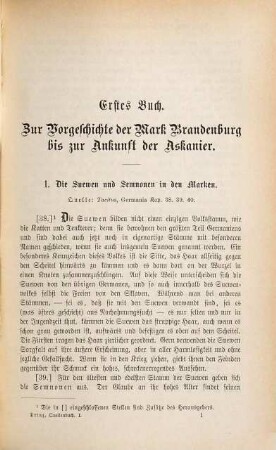Quellenbuch zur brandenburgisch-preußischen Geschichte, 1. Von der ältesten Zeit bis zum Tode Joachims I.