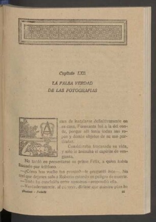 Capítulo LXII - La falsa verdad de las fotografías