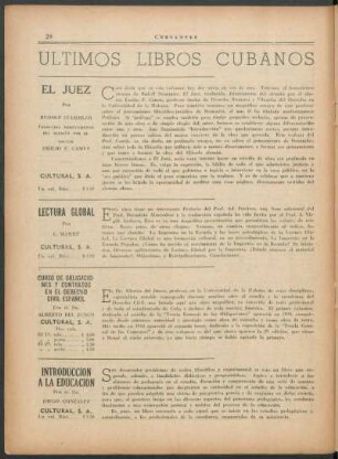 Últimos libros cubanos