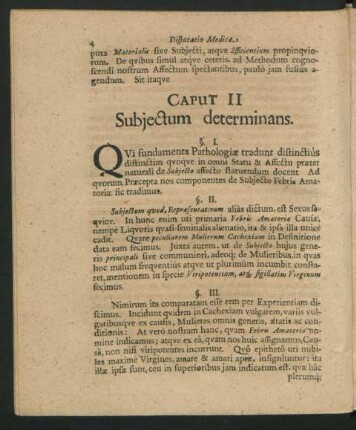 Caput II. Subiectum determinans.