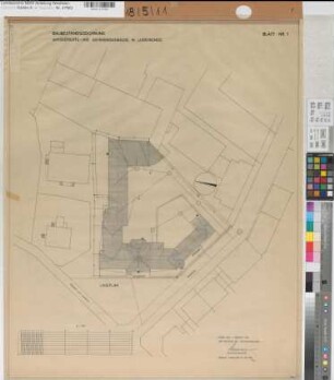 Lüdenscheid, Amtsgericht und Gefängnisgebäude, Lageplan