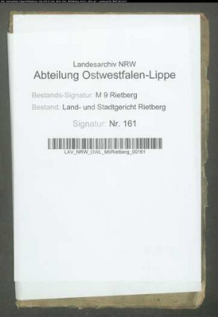 Teilungsrezess der Allerbecker Gemeinheiten