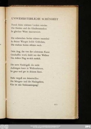 Unwiderstehliche Schönheit