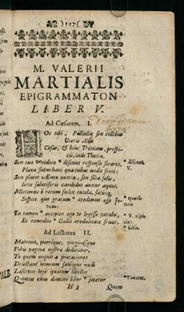 117-159, M. Valerii Martialis epigrammaton