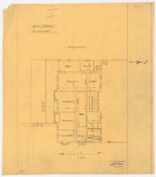 Villa Dr. Richard Schöne, Berlin-Grunewald: Grundriss Erdgeschoss 1:100