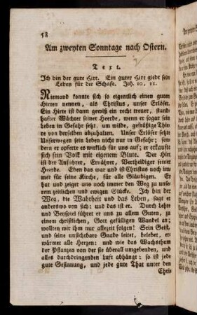 58-69, 7. Am zweyten Sonntag nach Ostern