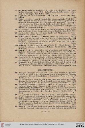 Verschiedenes (Nr. 602-657)