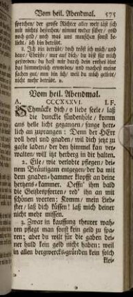 Vom heil. Abendmahl.