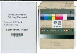 Entnazifizierung Wilhelm Elschenbroich , geb. 26.11.1889 (Kaufmaennischer Angestellter)