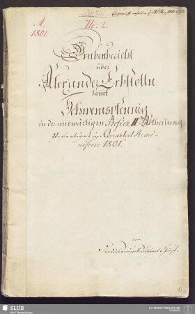 Grubenbericht über Alexander Erbstolln sam̄t Schwemspfennig in der auswärtigen Refier II.te Abtheilung - 17.6336 4.