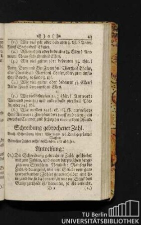 Schreibung gebrochener Zahl.