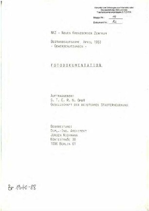 Gutachten: Bestandsaufnahme Neues Kreuzberger Zentrum, Gewerbenutzungen