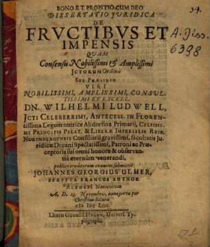 De fructibus et impensis