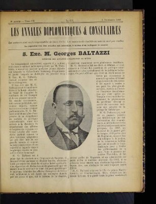 S. Exc. M. Georges Baltazzi.