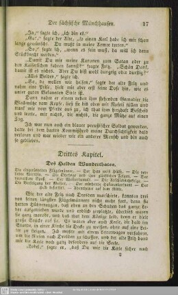 Drittes Kapitel. Des Helden Wunderthaten