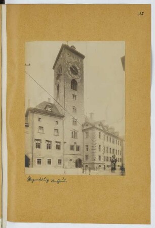 Rathaus, Regensburg: Ansicht (aus: Skizzen- und Fotoalbum 21)