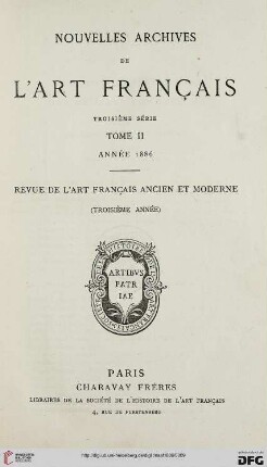 3.Sér. 2: Nouvelles archives de l'art français