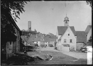 Neudenau Stadtteilansicht mit Resten der 1216 bezeugten Burg