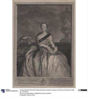 Porträt der Maria Josepha, Königin von Polen und Sachsen