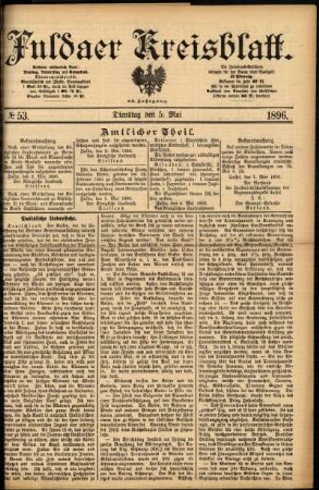 Ausgabe vom Dienstag, den 05. Mai 1896.