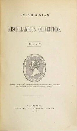 Smithsonian miscellaneous collections, 14