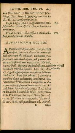 Adverbiorum Eclipsis.