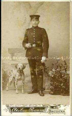Soldat mit Hund, Carte de Visite