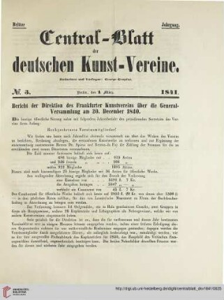 Nr. 3 (1. März 1841)