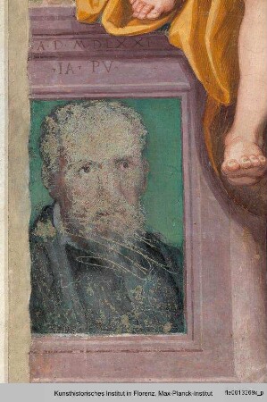 Heilige Trinität mit Porträts von Pontormo und Bronzino