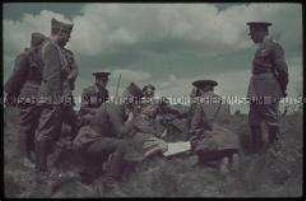 Lagebesprechung mit General Antonescu