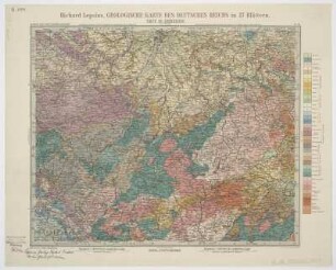 Karte von Dresden und Umgebung, 1:500 000, Kupferstich, 1913