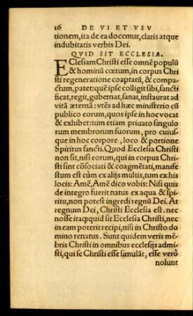 Quid Sit Ecclesia.