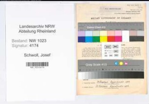Entnazifizierung Josef Schwoll , geb. 26.03.1894 (Angestellter)