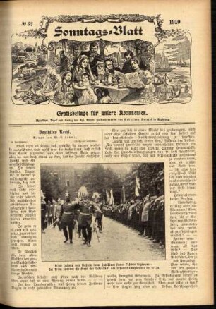 Ausgabe vom Sonntag, den 07. August 1910.