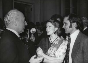 [Walter] Scheel, Senta Berger [und Michael] Verhoeven